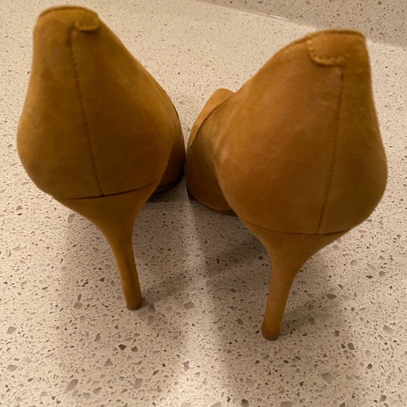 Nine West Yellow Suede Heels - Picture 6 of 7